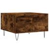 Coffee Table, Smoked Oak, 55x55x36.5 Cm
