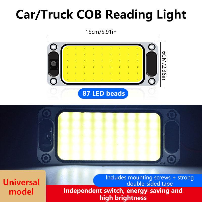 12V-24V Super Bright Waterproof LED Truck Roof Light Car COB Roof Interior Light Van LED Reading Light 87 108 54 LED Chips