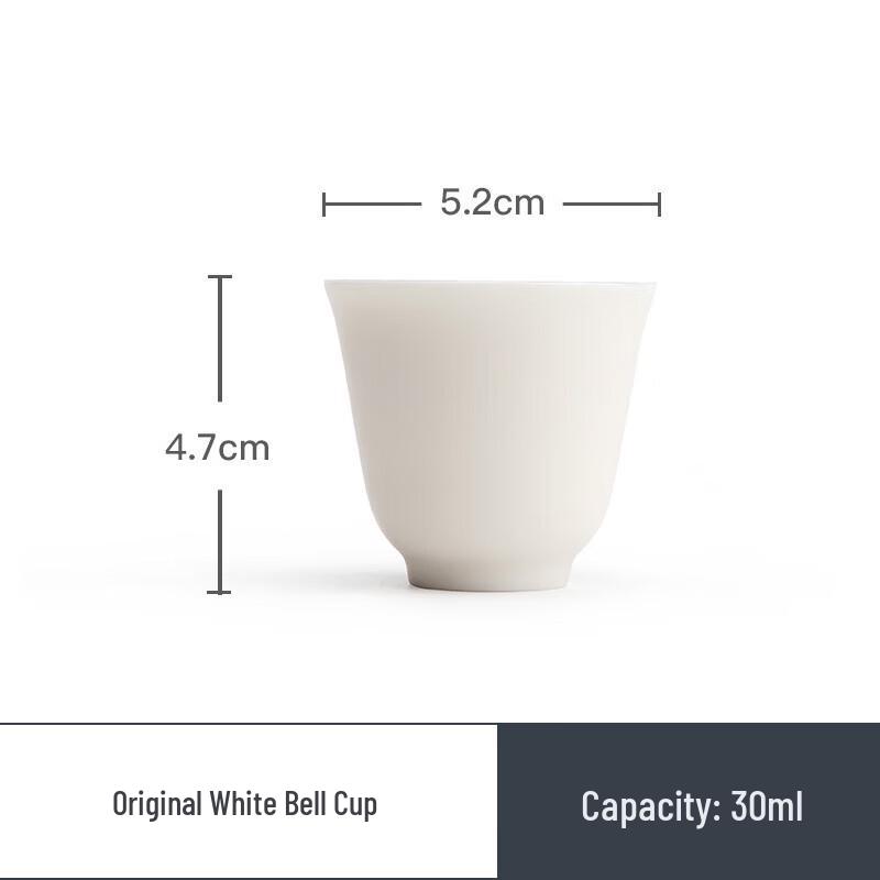 

Nanshan White Porcelain Bell Tea Cup