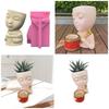 Durable Silicone Mold Silicone Casting Mould Human with Drum Shaped Silicone Craft Molds for DIY Making Resin Flowerpot