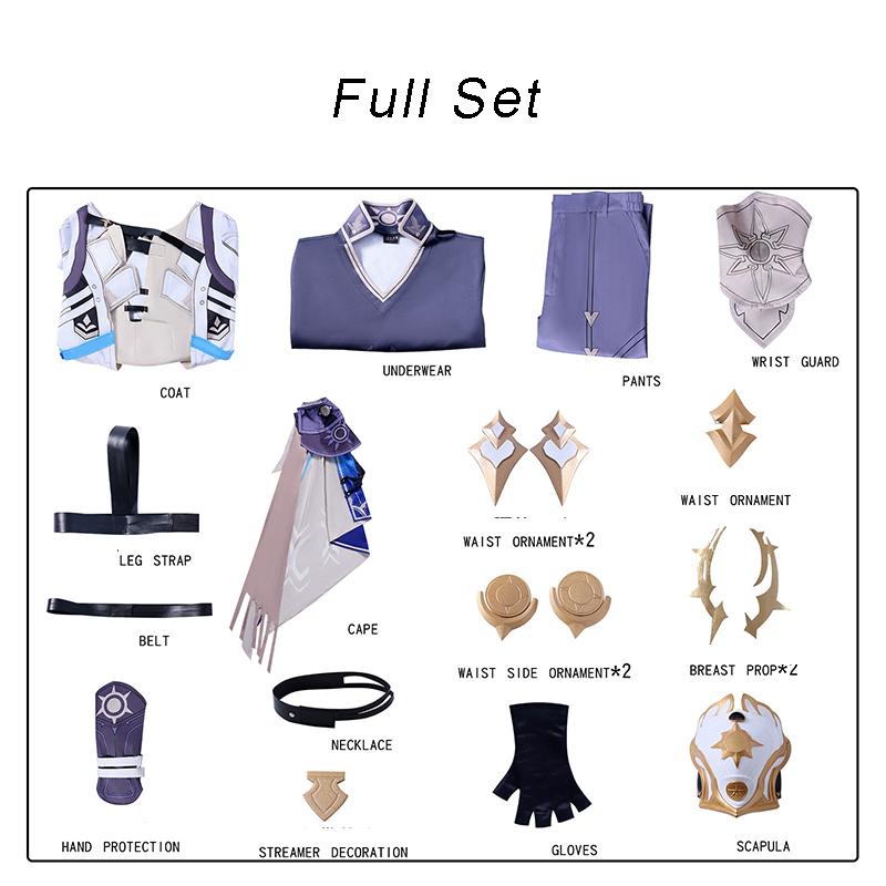 

Костюм для косплея Honkai Star Rail Файнон Безымянный Герой Файнон Мужской Костюм Хэллоуин Карнавальная Вечеринка Униформа M