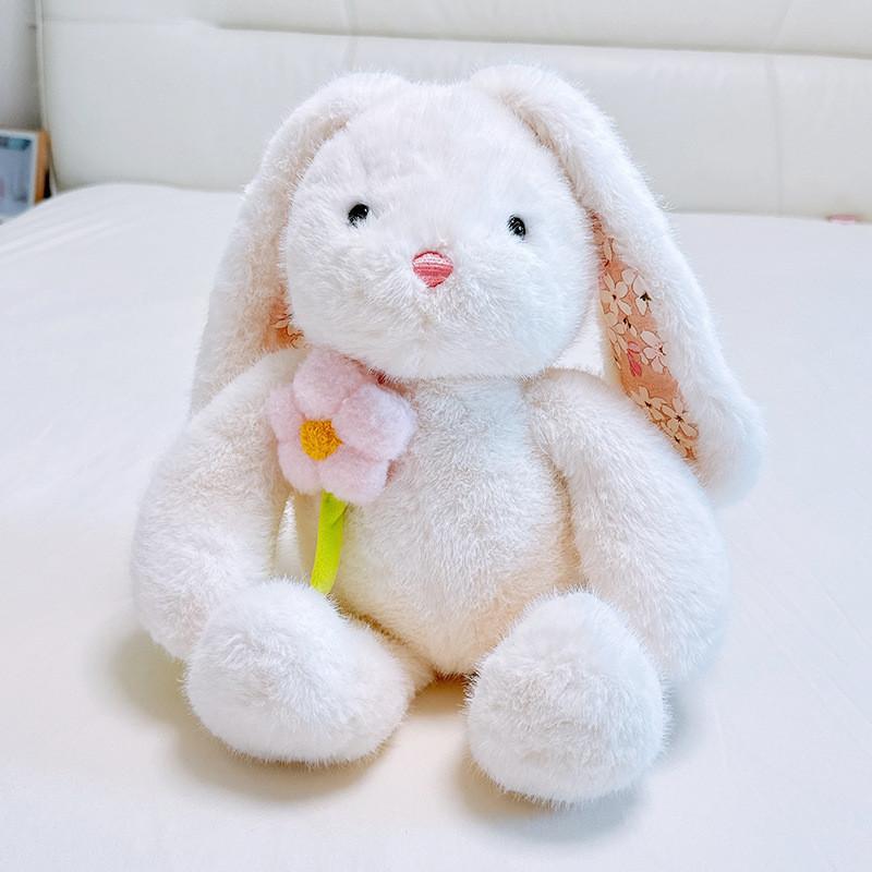 Plush Rabbit Toy For Kids Flower Decoration For Girls And Toddlers