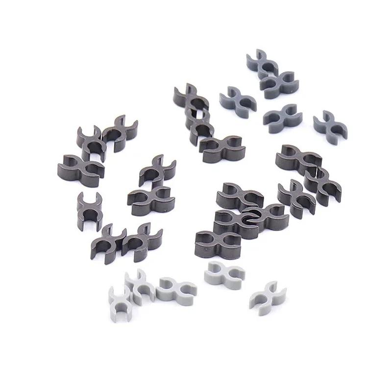 100pcs/lot MOC Brick Clips Double U Clips Building Blocks Construction Creative Bricks Parts DIY Accessories Toys For Children