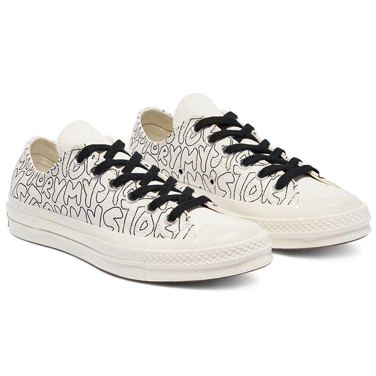 Converse Chuck 70 Low My Story Unisex Sneakers White Egret Black 170285C