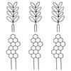 6Pcs Small Plastic Plant Trellis for Climbing Plant Indoor House Plant Support Trellis for Garden Potted Plant Support