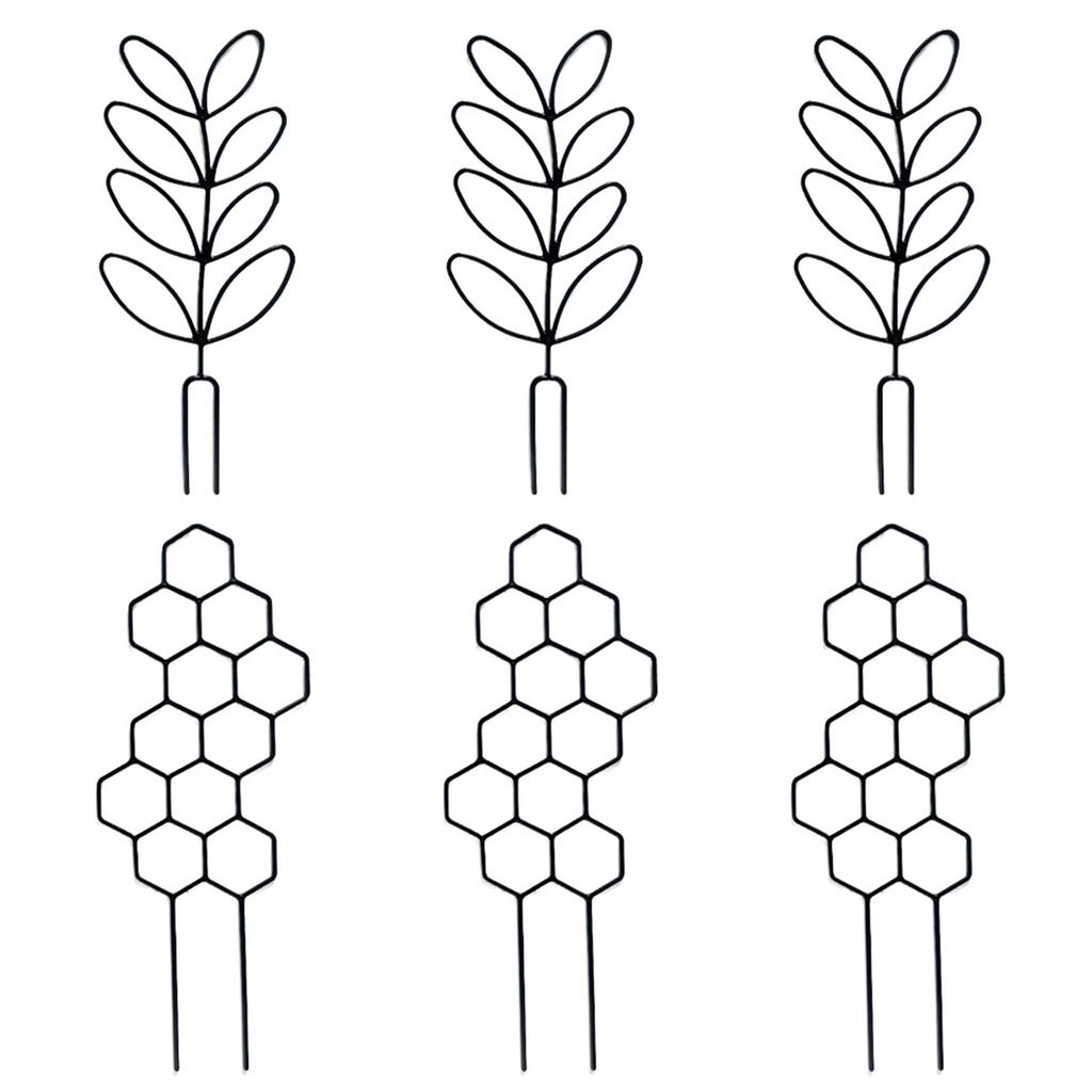 6Pcs Small Plastic Plant Trellis for Climbing Plant Indoor House Plant Support Trellis for Garden Potted Plant Support