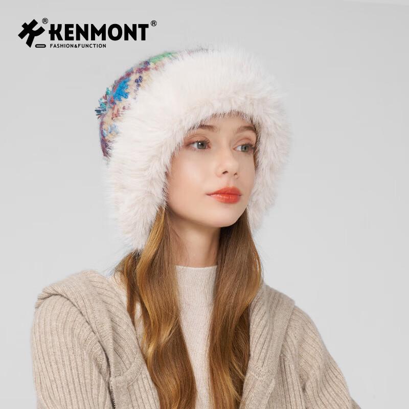 Kenmont Women s Wool Fisherman Hat with Ear Protection 56-59cm
