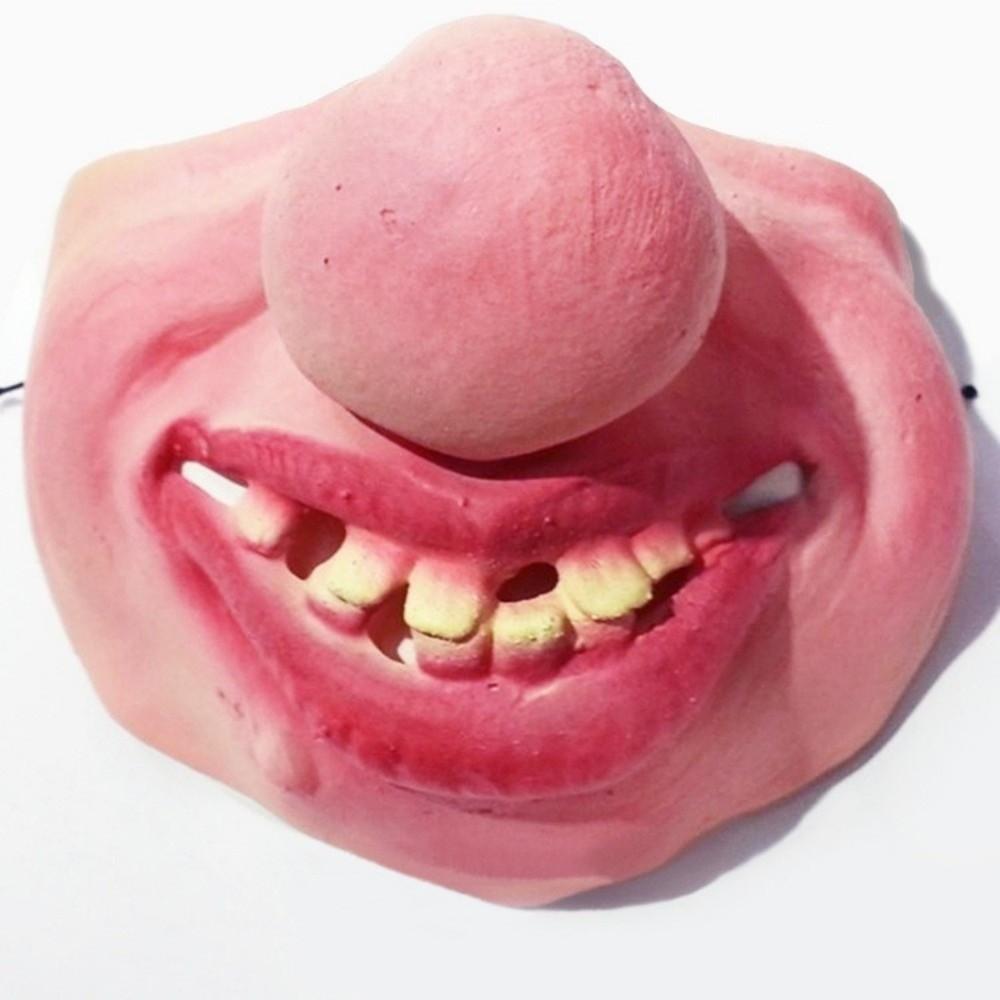 Halloween Christmas Funny Dog Half Face Mask Anti-Scavenge Anti-Bite Dog Photo Mouth Cover Novelty Adjustable Grinning Dog Mask