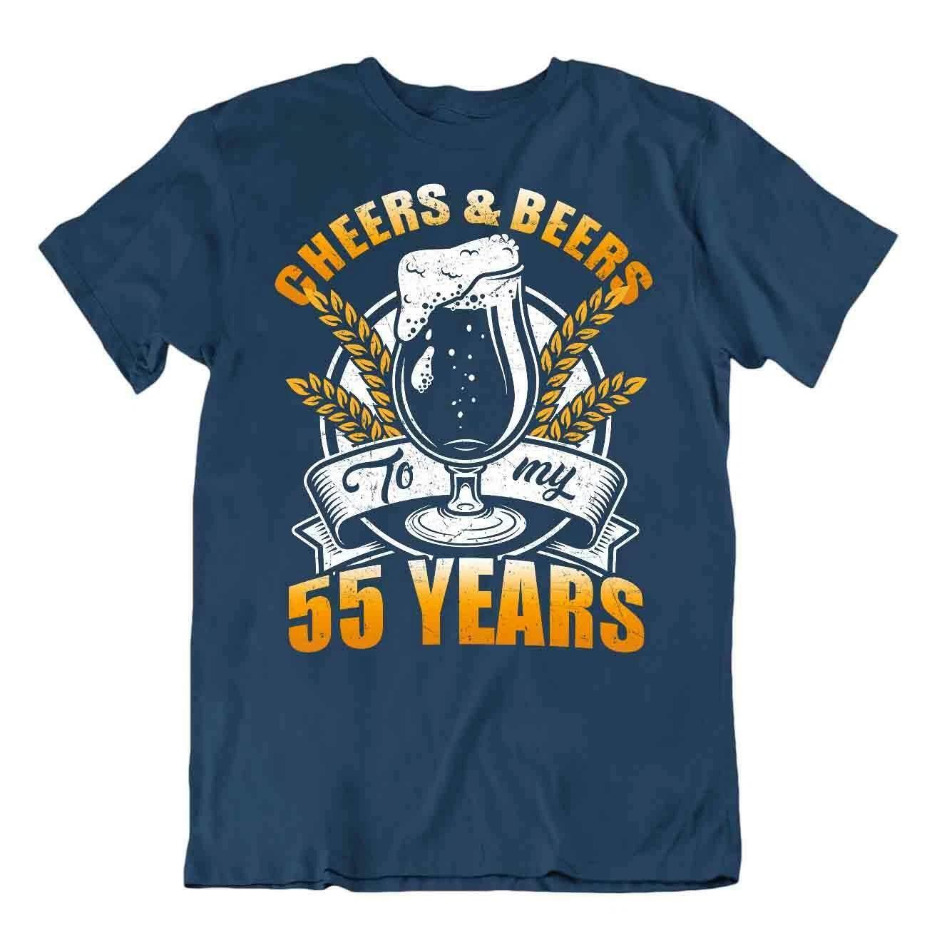 Cheers And Beer T-Shirt Night Birthday Party Tee Dad Grandad Shirt Comic Joke S