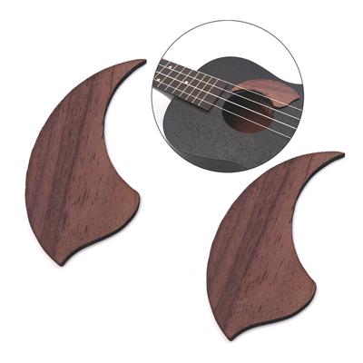 Pickguard pour ukulélé, 2 pièces, bouclier en bois de rose en forme de larme, protections en bois, accessoires pour instruments de musique