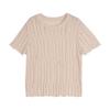 Women's Summer Hollow Knit Short Sleeve Top