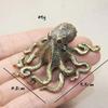 Copper plated octopus ornament, compact and minimalist home and office desktop decoration sculpture statue