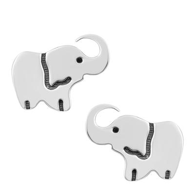 Elephant Stud Earrings - 925 Sterling Silver