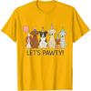 Let’s Pawty Cute Dogs Party Celebration T-Shirt