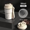 Premium 316 Stainless Steel Insulated Cup with Carrying Rope and Dual-Lid for Coffee and Water