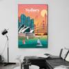 Městská turistika Architektura Plakát Nástěnné umění Olejomalba Grafika Moderní městská architektura Krajinářství Obývací pokoj