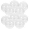 10pcs Twisted Balls Plastic Round Fillable Easter Eggs For Party Favors Candy Storage Gumballs Vending Machine Empty