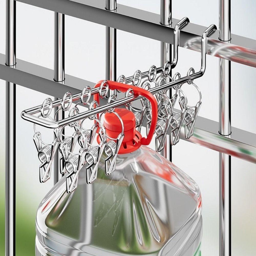 Stainless Steel Socks Drying Rack 10/16 Clips Window Net Clothespin Durable Socks Clips  Closet