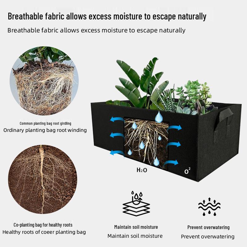 Rectangular Felt Planting Bag for Seedlings and Green Plants