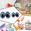 New 10PCS 3D Colorful Safety Eyes Oval Shape for Crochet Toys Amigurumi DIY Toy Doll Making Animal Eye Doll DIY Craft Supplies