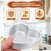 2Pcs Heart Shaped Cake Pans Aluminum Pans With Removable Bottom, Kitchen Baking Bread Cheesecake Non-Stick Cake Mold Heart-Shape Cake Tray For DIY,