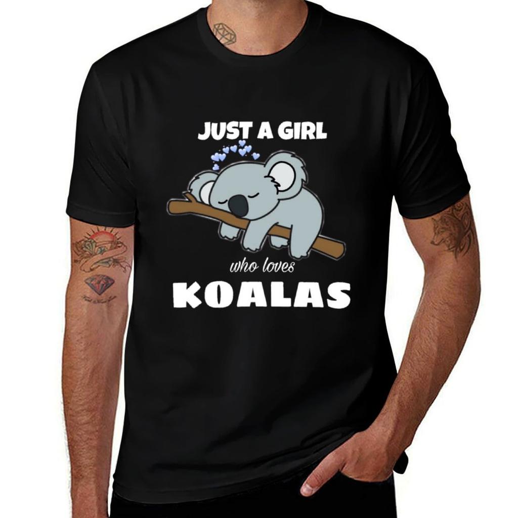 Just A Girl Who Loves Koalaskoala Shirts Just A Girl Who Loves Koalas Koala Gif Tshirt Comfortable Work Wear Tee