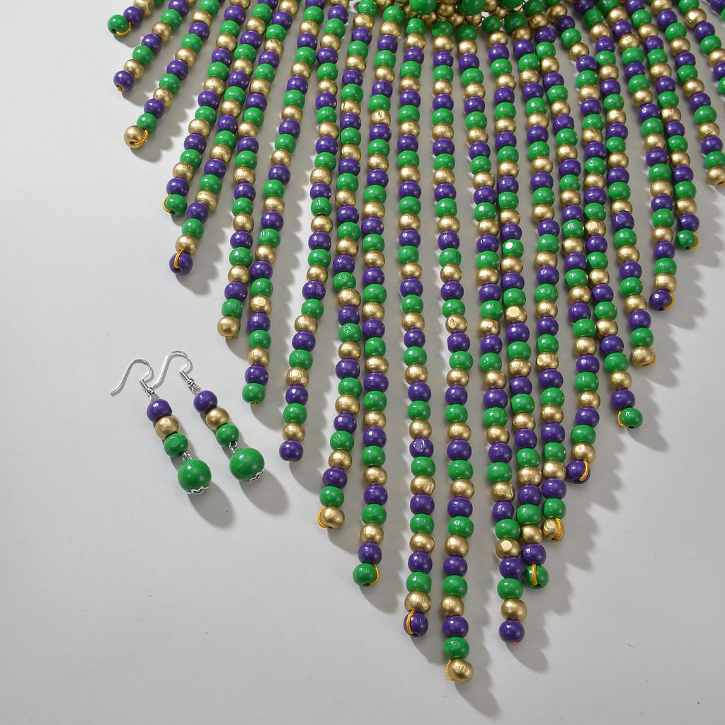 Pearl Handmade Necklace And Earring Ensemble For Casual Wear