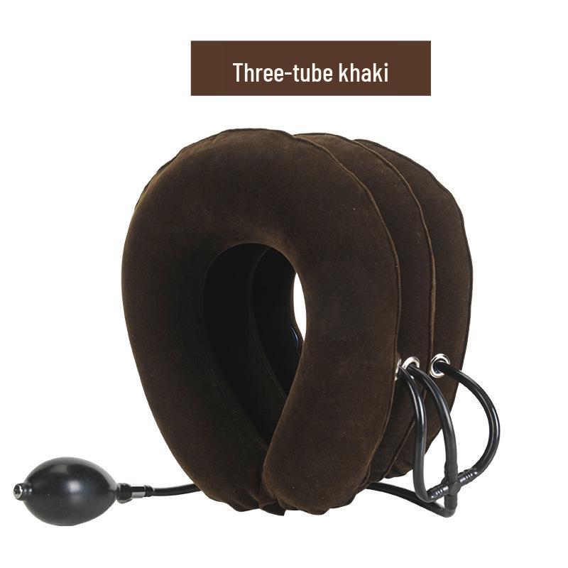 Thickened PVC Three-Tube Steel Ring Inflatable Cervical Traction Device