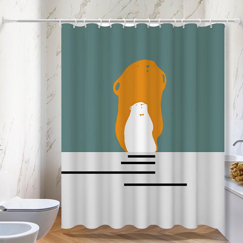 LISM Digital Print Polyester Shower Curtain