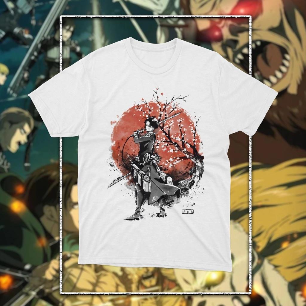 Attack On Titan Anime Graphic Men's T-Shirt Unisex O-Neck Cotton Short Sleeve Y2k Over Outdoor Fashion