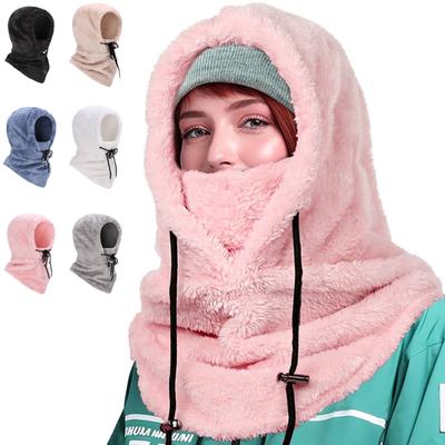 1Pc New Winter Thick Thermal Fleece Balaclava Scarf Ski Face Mask Neck Warmer Snood