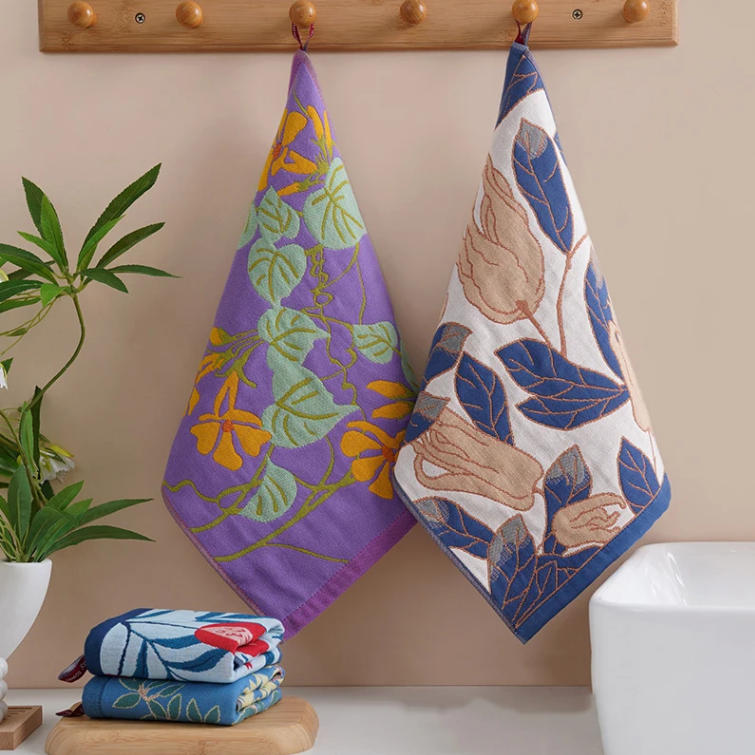 34x40cm Large Hand Towel Kitchen Towel 4Layer Cotton Gauze Pure Cotton Dish Cloth Quick Dry Decorative Tea Towel Home Restaurant