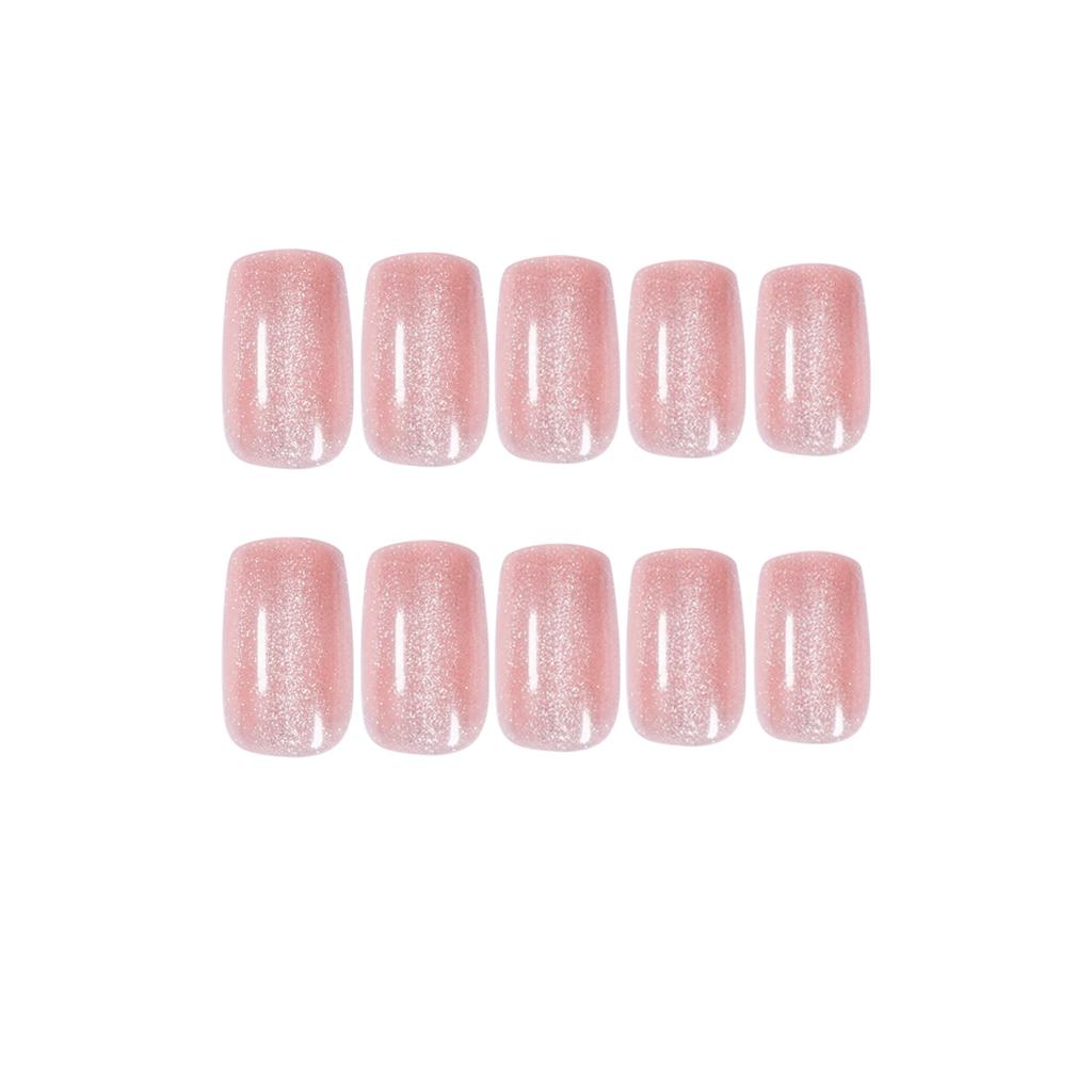 24 Pieces Spar Cat's Eye Powder Cat's Eye Wear Fake Nail Manicure Patch Phototherapy Nail Patch Waterproof