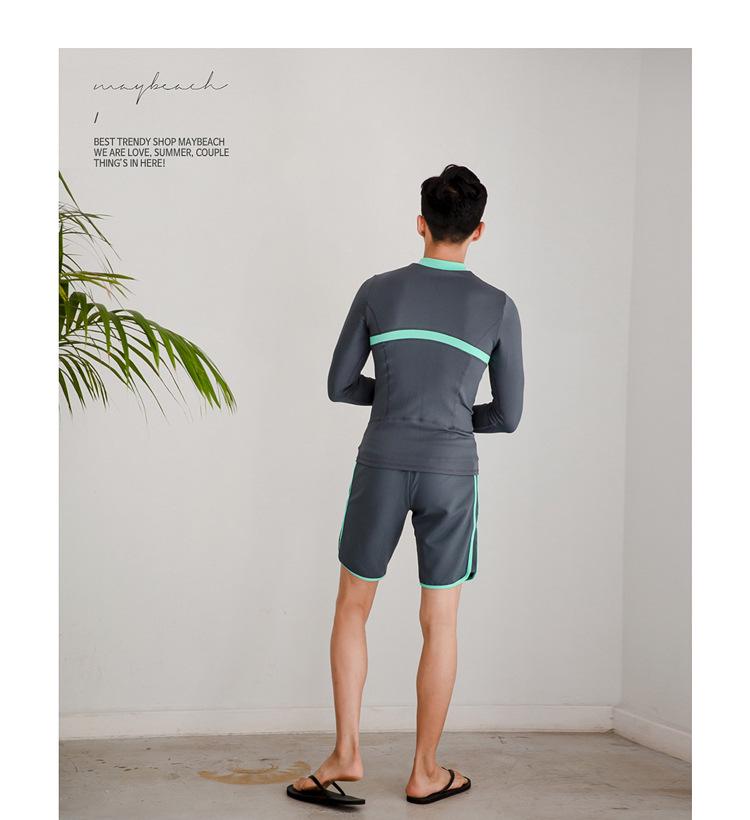 Korean Style Couple Wetsuit: Women’s Jellyfish Suit & Men’s Snorkeling Long Sleeve Swimsuit, Quick Dry, Sun Protection