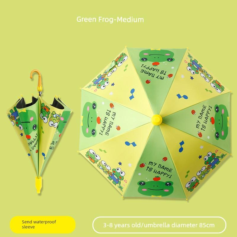 Children's Umbrella Safety Anti-Rebound Boys and Girls Kindergarten Primary School Students School Dedicated Sunny and Rainy Dual-Use Self-Opening