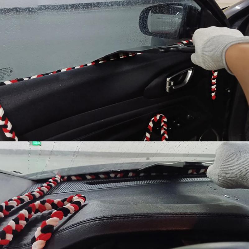 2 Meters Water Absorbent Rope Vinyl Film Door Windshield Microfiber Cloth Drying Tool Automotive Clean Window Wash Accessories