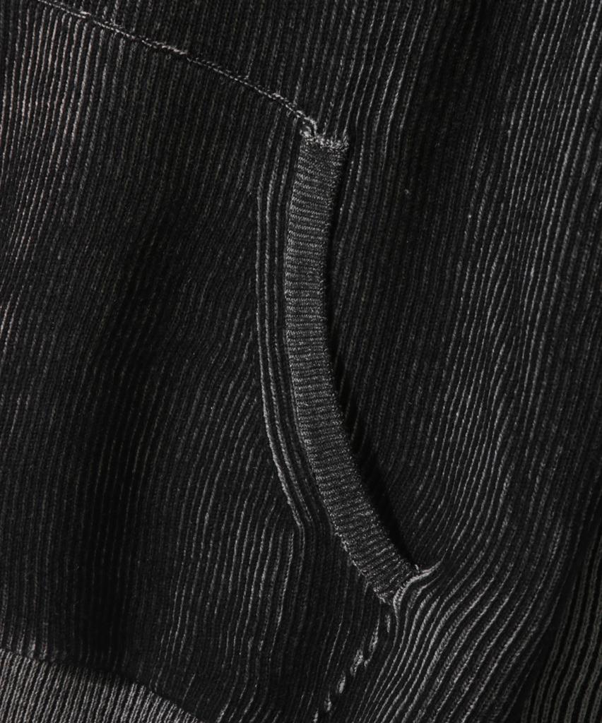 Dimiteulibeullaeg Vlad Type-A Two-Tone Long Sleeve Hoodie Knit_Black