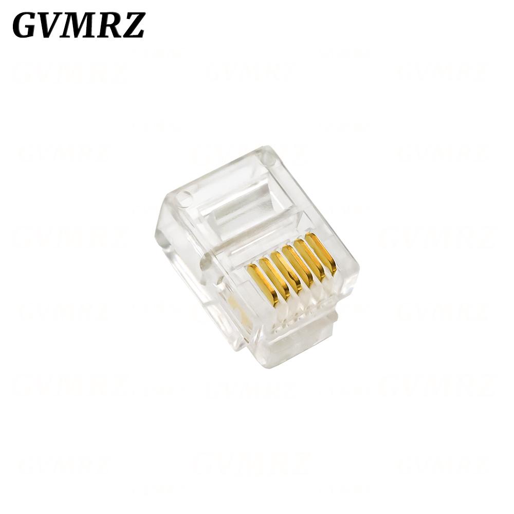 4Pin 6Pin 8Pin Cable End Connectors Plugs Telephone Connector Internet Connector RJ9 4P4C RJ11 6P4C 6P6C RJ45 8P8C Crystal Plug Connectors 4