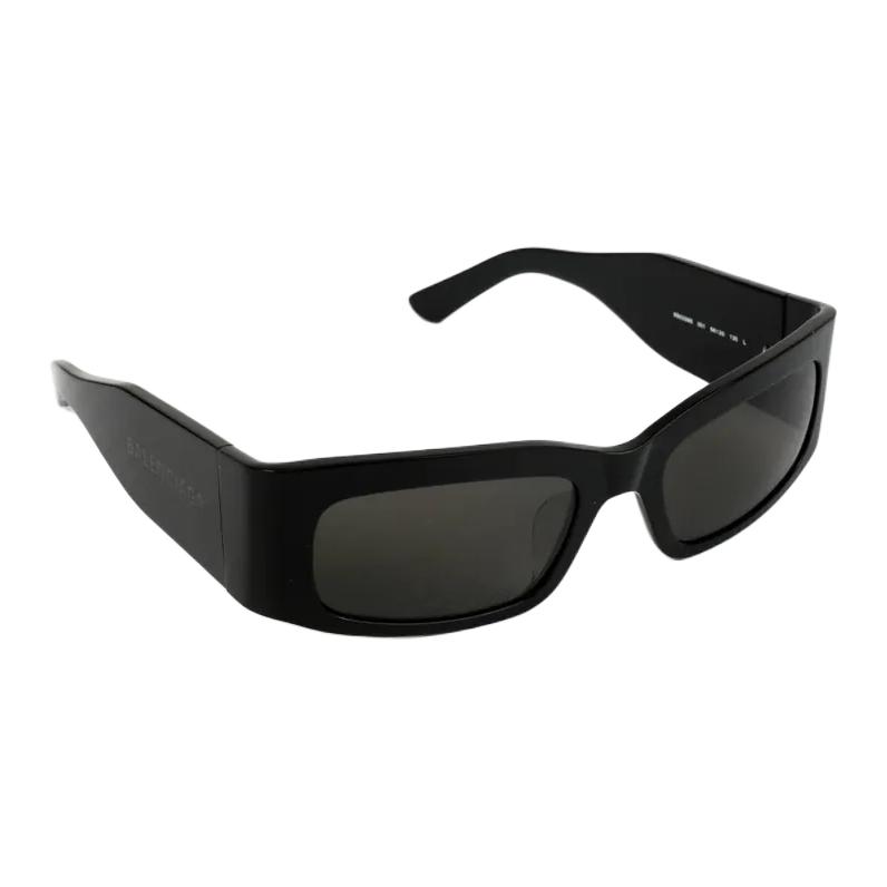 Balenciaga Logo Irregular Shape Sunglasses Unisex sunglasses Black BB0328S001