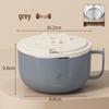 304 Stainless Steel Cat Ear Instant Noodle Bowl with Lid