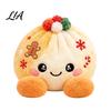 Plush Dumpling with Legs Stress Relief Toy Steamer, Stuffed Smiling Reducing Desk Accessories Squeeze Toy, Cartoon Plushie for Kids Adults Desktop
