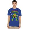 Teenage Mutant Ninja Turtles Unisex Adult Leonardo Retro T-Shirt