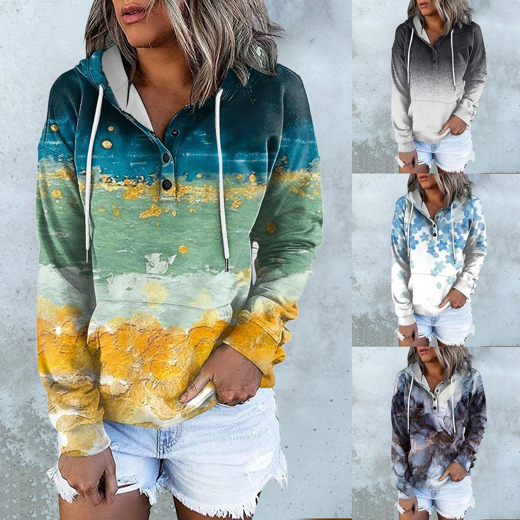 Dámské ležérní mikiny mikiny mikiny mikiny topy s dlouhým rukávem pruhované mikiny volného střihu