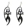 Fashionable Holiday Costume Jewelry 1 Pair Halloween Earrings for Women, Skeleton Spider Pumpkin Women Ghost Bat Dangle Earrings, Gothic Accessories
