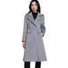 Women's High-End Double-Breasted Wool Coat: Autumn/Winter Korean Style, Mid-Length, Tall Fit, Goddess Temperament