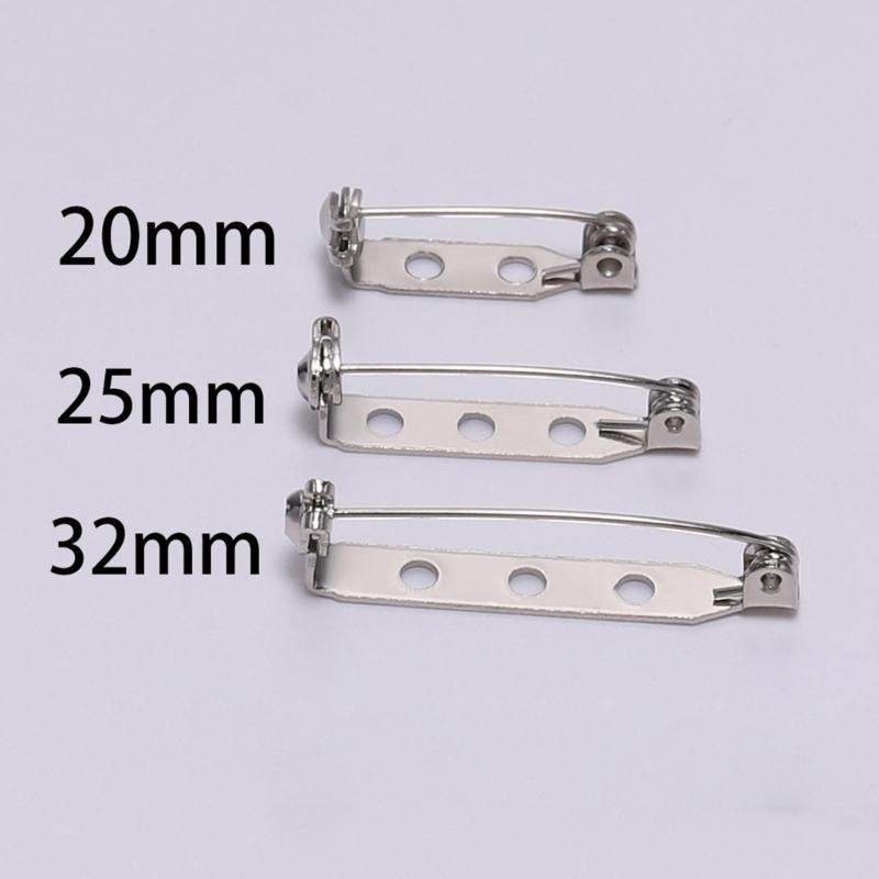 20x Brož 20/25/32mm Zapínání na zadní straně Bezpečnostní odznaky Šperkařské komponenty pro DIY řemesla