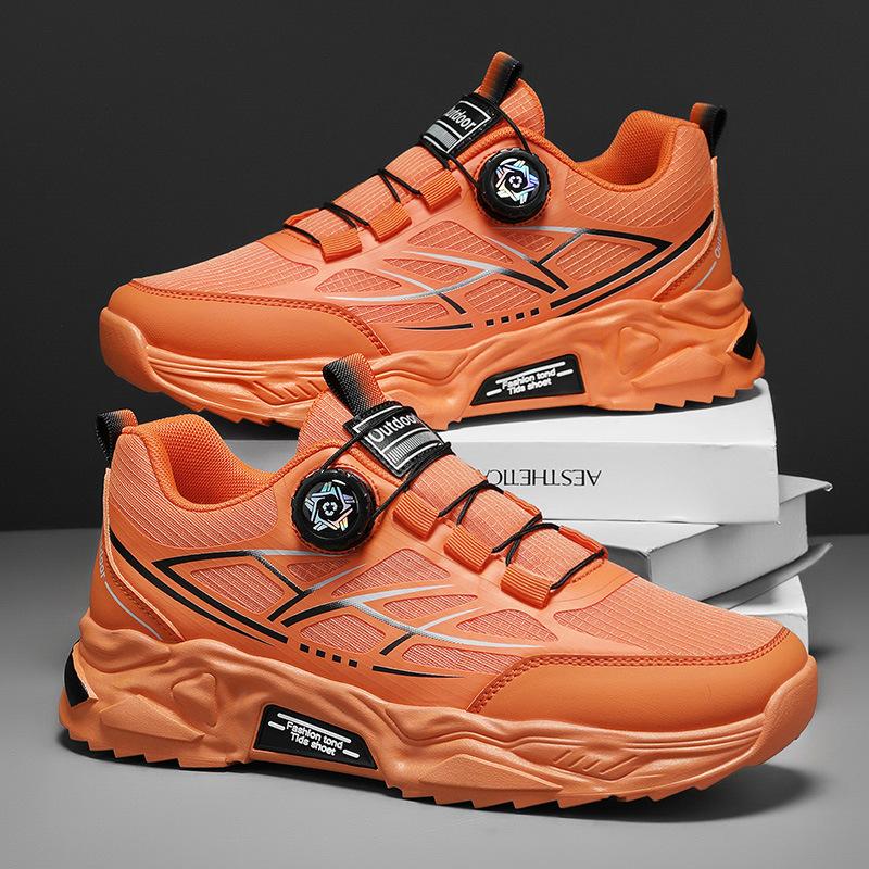 

Мужская повседневная обувь лето новая сетчатая спортивная обувь дышащая износостойкая кроссовки мужская обувь обувь для папы 44 оранжевый