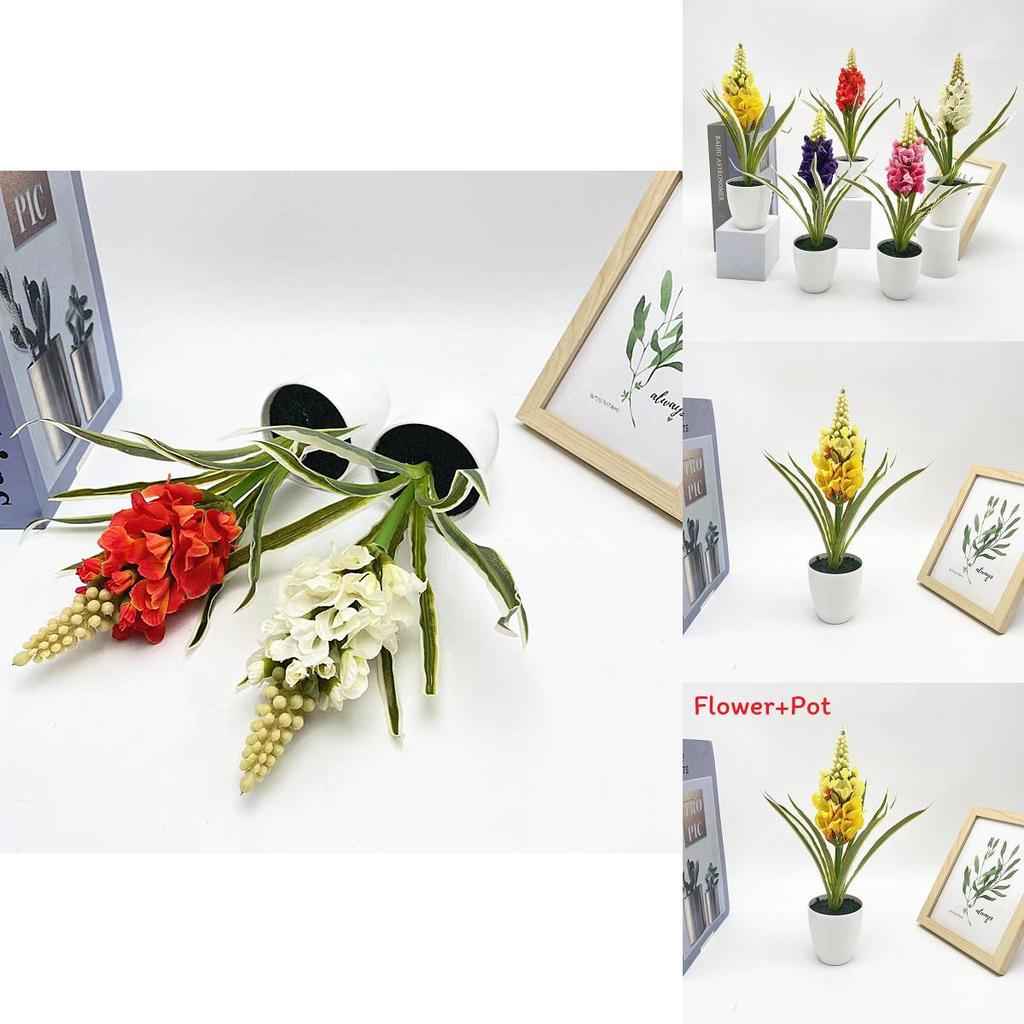 Künstliche Hyacinthus Orientalis L Blume Pflanze mit Samt-Finish für Heimdeko und Foto-Requisiten
