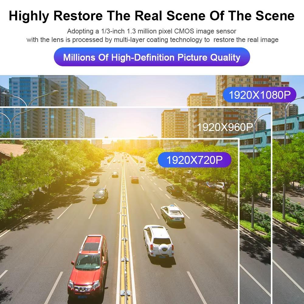 1920*1080P Car AHD Rear View Backup Camera for Heavy Truck/Bus/RV Vehicle Starlight Night Vision Reversing Waterproof Cameras