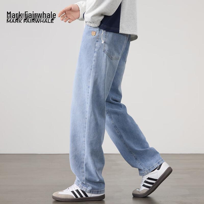 Mark Fairwhale Men's Retro Loose Straight-Leg Jeans
